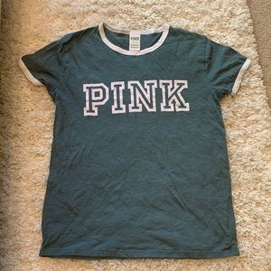 Green and white PINK shirt